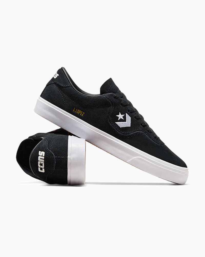 Converse CONS Louie Lopez Pro Czarne Czarne Białe | 139425-UZY