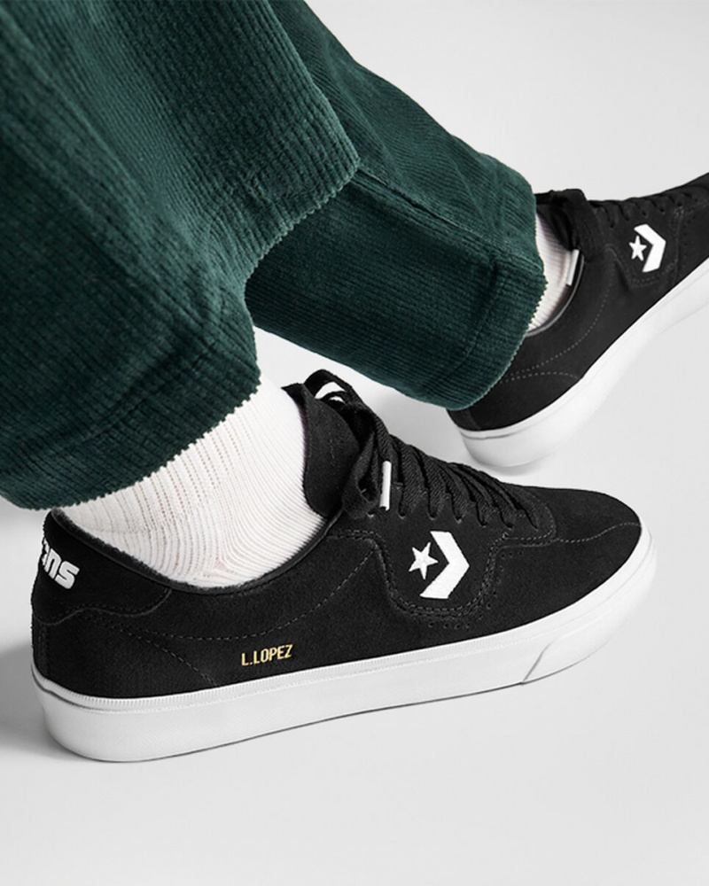 Converse CONS Louie Lopez Pro Czarne Czarne Białe | 139425-UZY