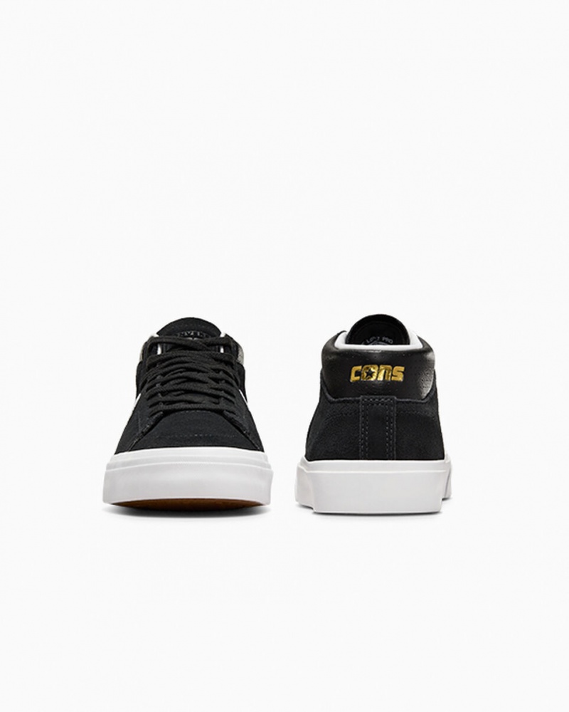 Converse CONS Louie Lopez Pro Mid Czarne Czarne Białe | 308472-FUG