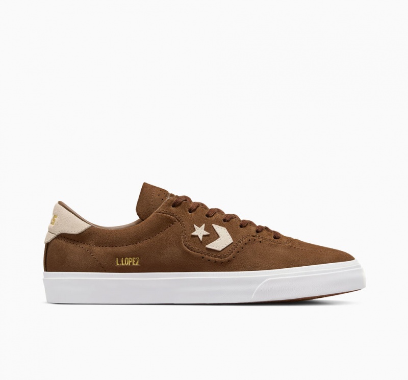 Converse CONS Louie Lopez Pro Zamszowe Brązowe | 163792-MED