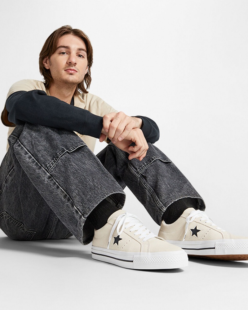 Converse CONS One Star Pro Białe Czarne | 304956-HLJ