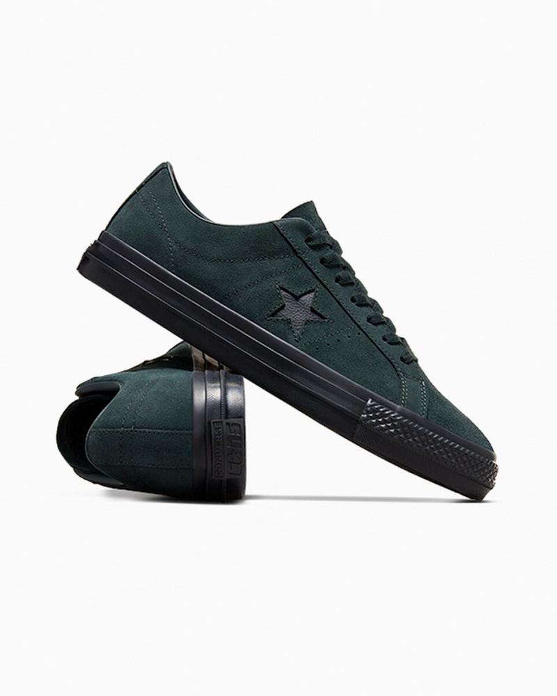 Converse CONS One Star Pro Zielone Czarne Czarne | 869435-AWB