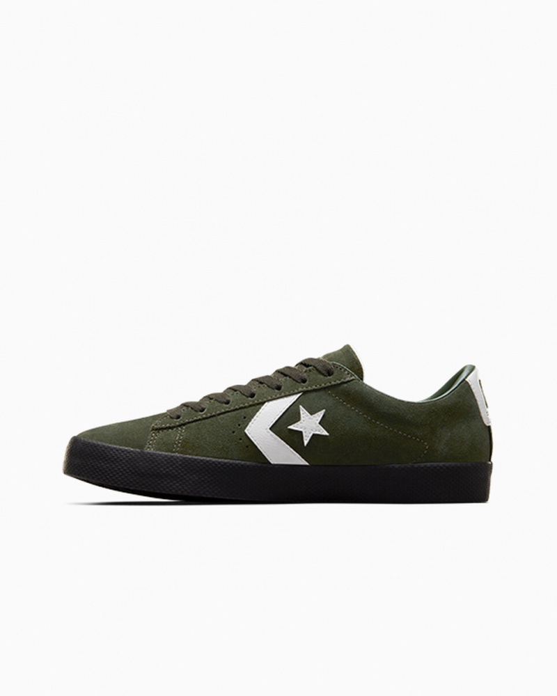 Converse CONS PL Vulc Pro Zamszowe Zielone Białe Czarne | 952074-WLX