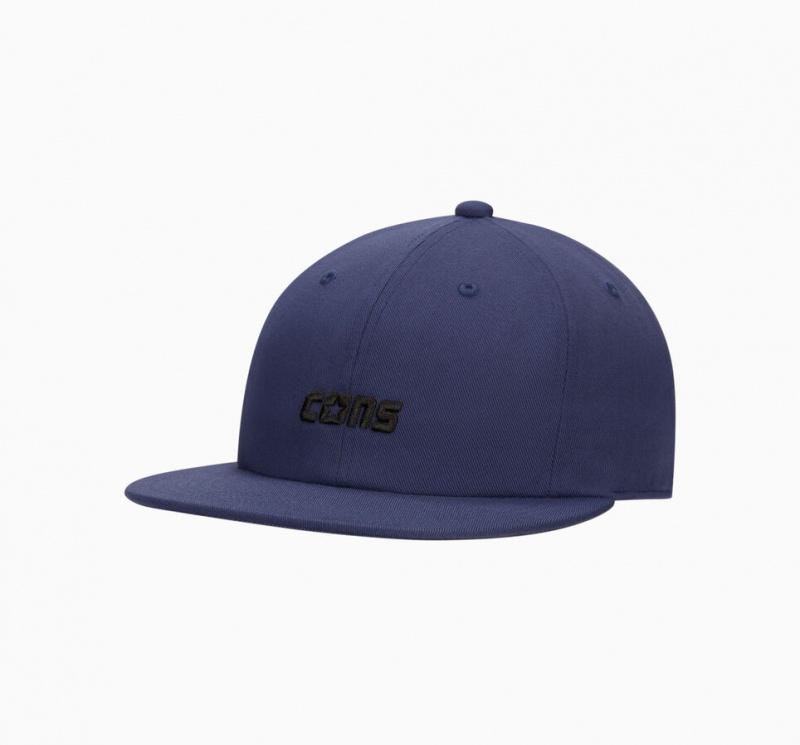 Converse CONS Six Panel Baseball Hat Niebieskie | 384501-ETP