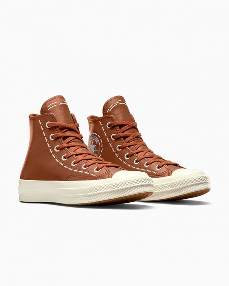 Converse Chuck 70 Bold Stitch Tawny Owl / Tawny Owl / Egret | 460852-EAZ