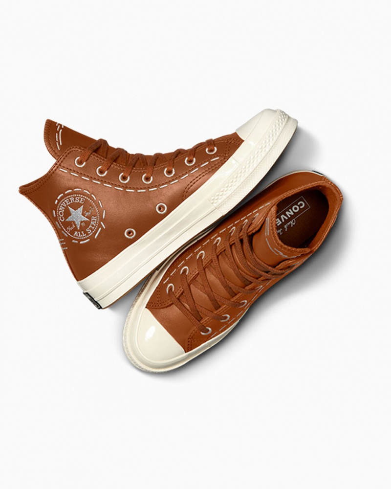 Converse Chuck 70 Bold Stitch Tawny Owl / Tawny Owl / Egret | 460852-EAZ