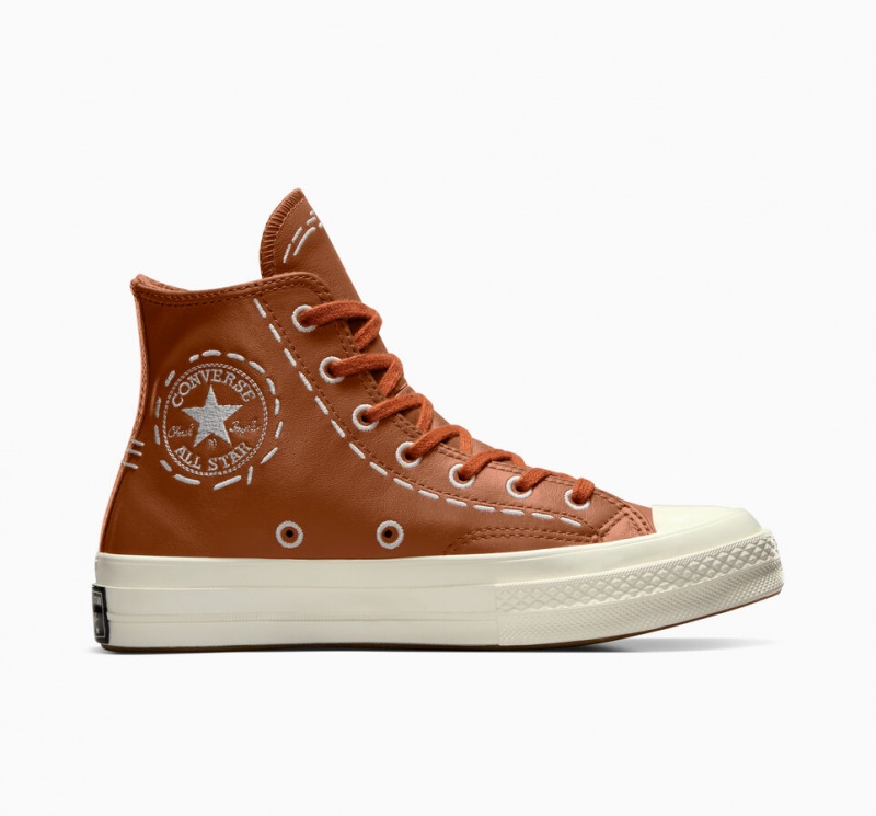 Converse Chuck 70 Bold Stitch Tawny Owl / Tawny Owl / Egret | 460852-EAZ