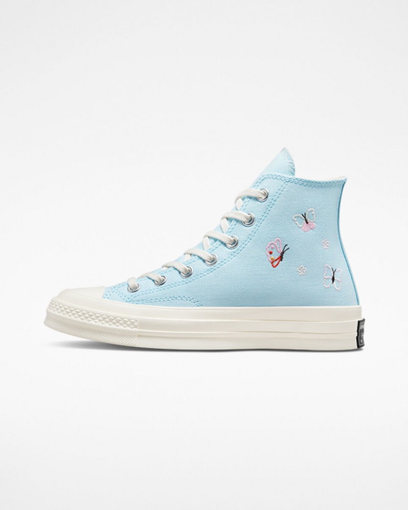 Converse Chuck 70 Butterfly Wings Niebieskie Czarne | 738945-WSU