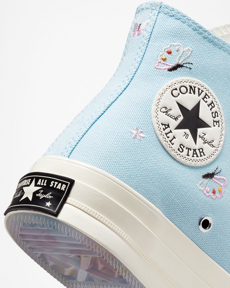 Converse Chuck 70 Butterfly Wings Niebieskie Czarne | 738945-WSU