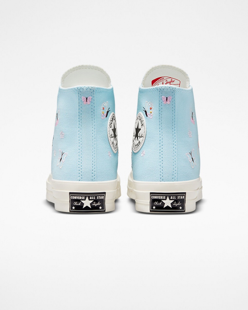 Converse Chuck 70 Butterfly Wings Niebieskie Czarne | 738945-WSU