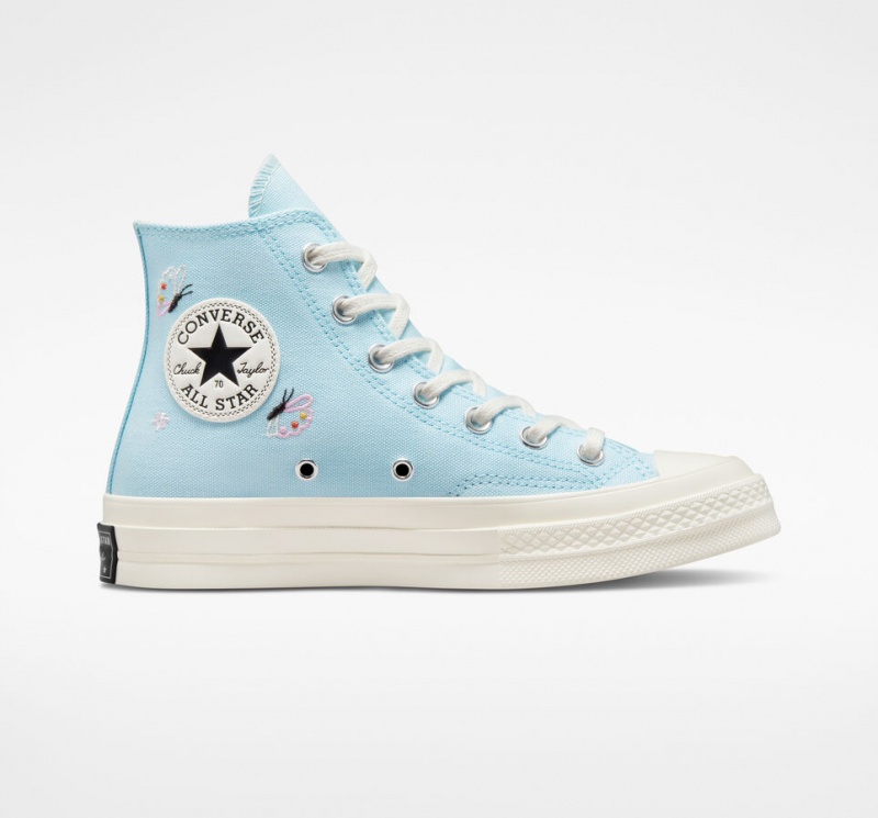 Converse Chuck 70 Butterfly Wings Niebieskie Czarne | 738945-WSU