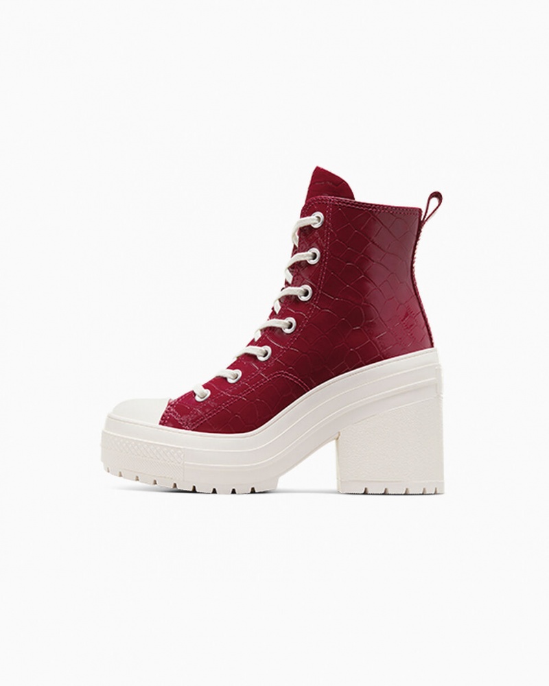 Converse Chuck 70 De Luxe Heel Embossed Cabernet / Cabernet / Egret | 345809-GJD