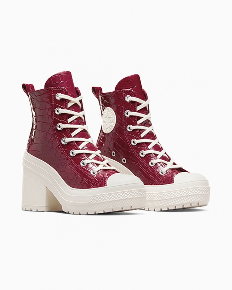 Converse Chuck 70 De Luxe Heel Embossed Cabernet / Cabernet / Egret | 345809-GJD