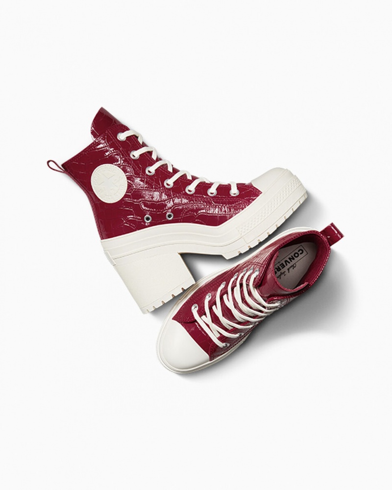 Converse Chuck 70 De Luxe Heel Embossed Cabernet / Cabernet / Egret | 345809-GJD