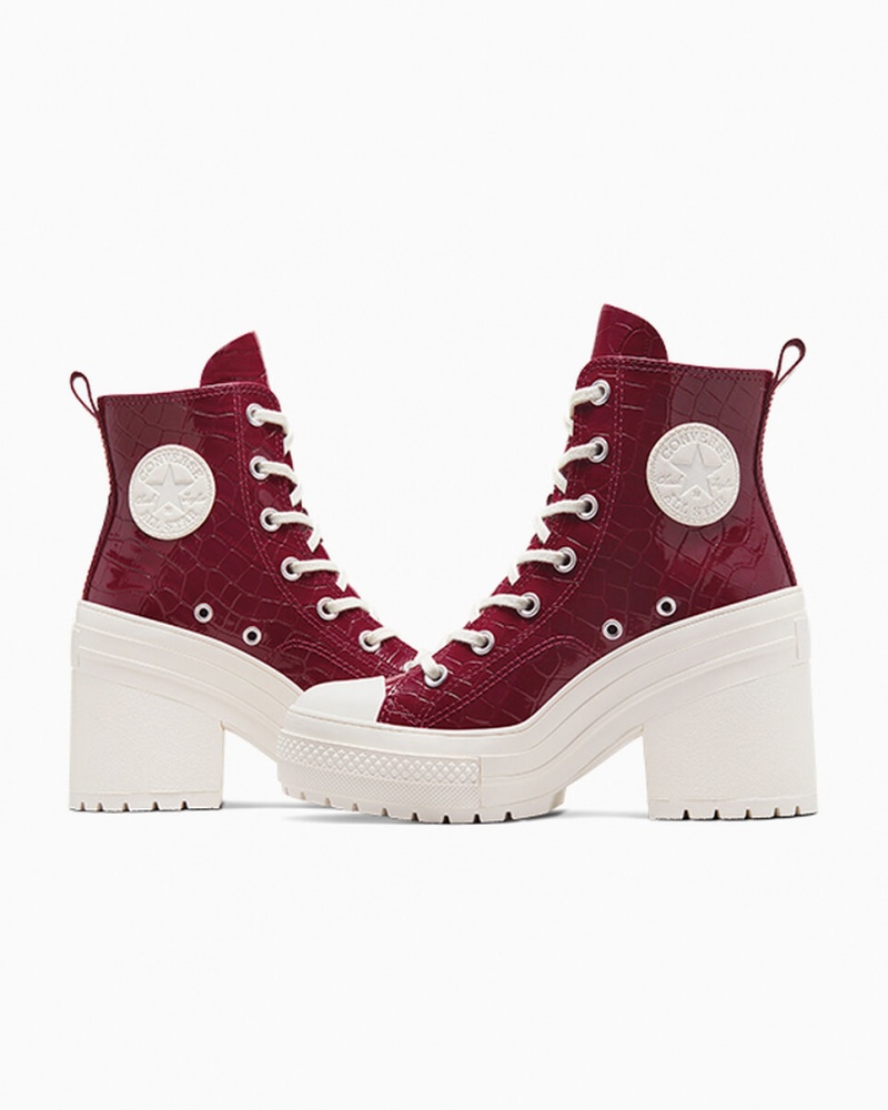 Converse Chuck 70 De Luxe Heel Embossed Cabernet / Cabernet / Egret | 345809-GJD