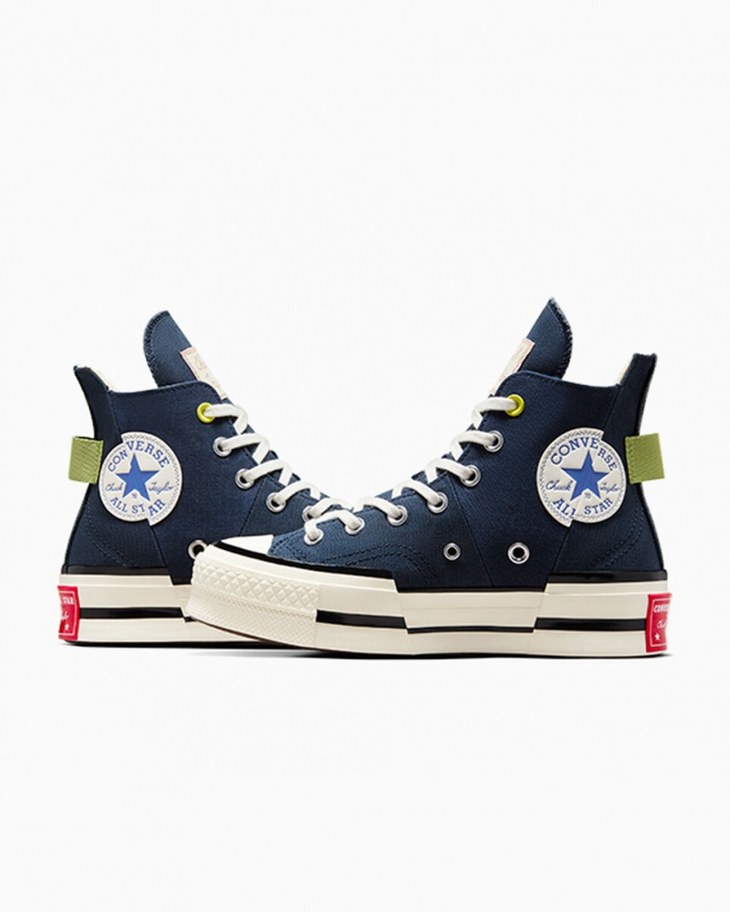 Converse Chuck 70 Plus Heel Loop Granatowe Czarne | 573042-KMN