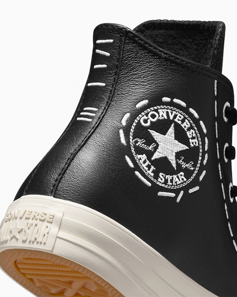 Converse Chuck Taylor All Star Bold Stitch Czarne Czarne | 816479-NOB