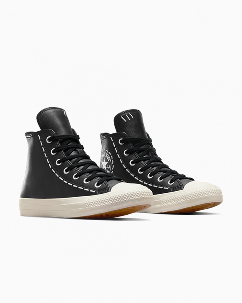 Converse Chuck Taylor All Star Bold Stitch Czarne Czarne | 816479-NOB