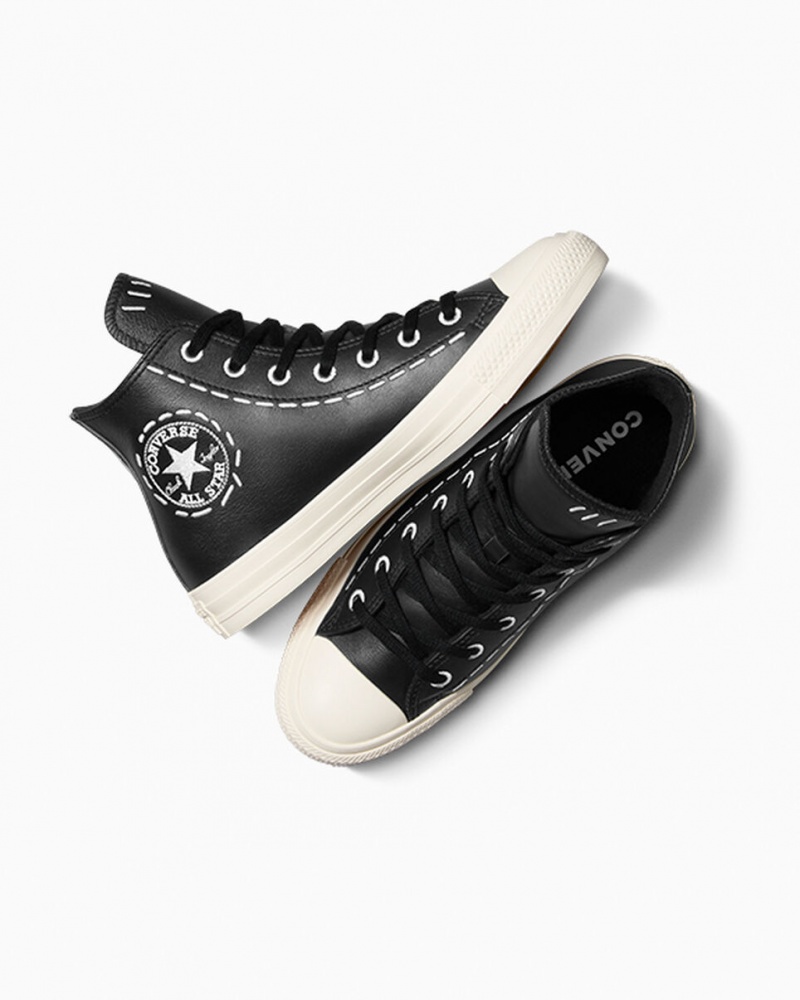 Converse Chuck Taylor All Star Bold Stitch Czarne Czarne | 065713-HJN