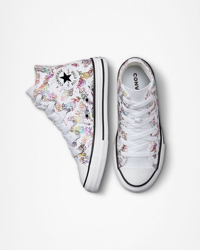 Converse Chuck Taylor All Star Butterfly Shine Białe Różowe Fioletowe Niebieskie | 530782-FGW