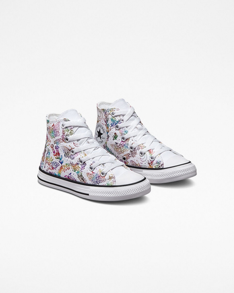 Converse Chuck Taylor All Star Butterfly Shine Białe Różowe Fioletowe Niebieskie | 530782-FGW