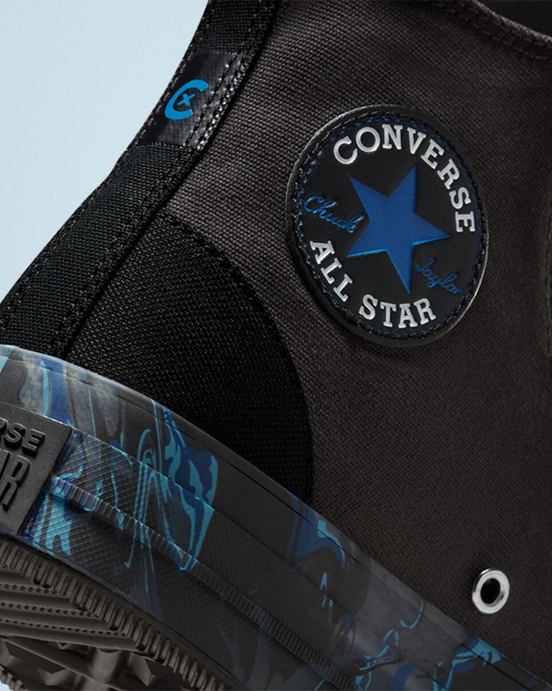 Converse Chuck Taylor All Star CX Marbled Czarne Królewski Niebieski | 361849-YWZ