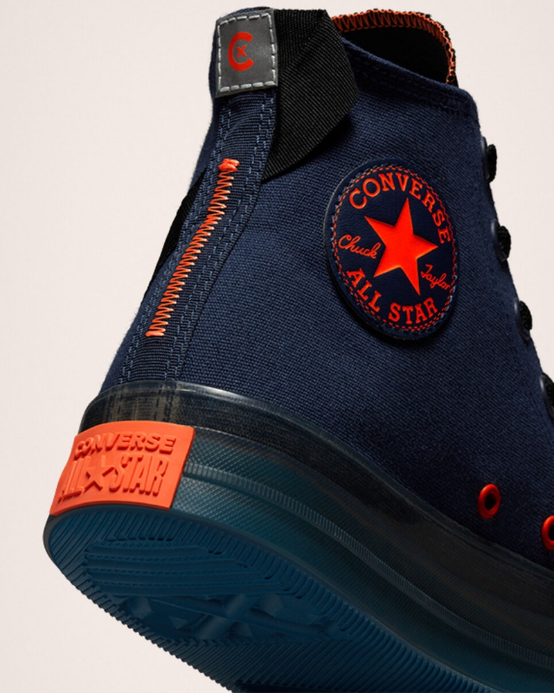 Converse Chuck Taylor All Star CX Stretch Płócienne Granatowe Czarne Mango | 271890-XJL