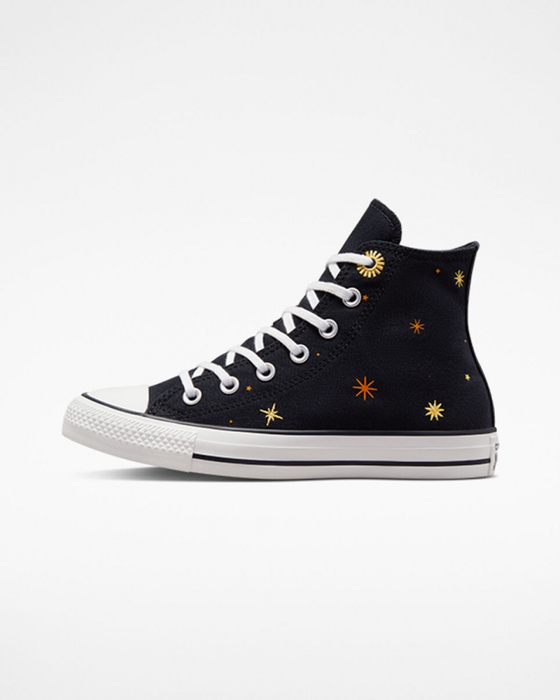 Converse Chuck Taylor All Star Celestial Czarne Żółte | 875106-YRD