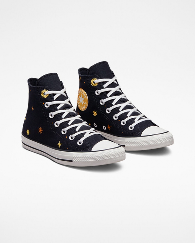 Converse Chuck Taylor All Star Celestial Czarne Żółte | 875106-YRD