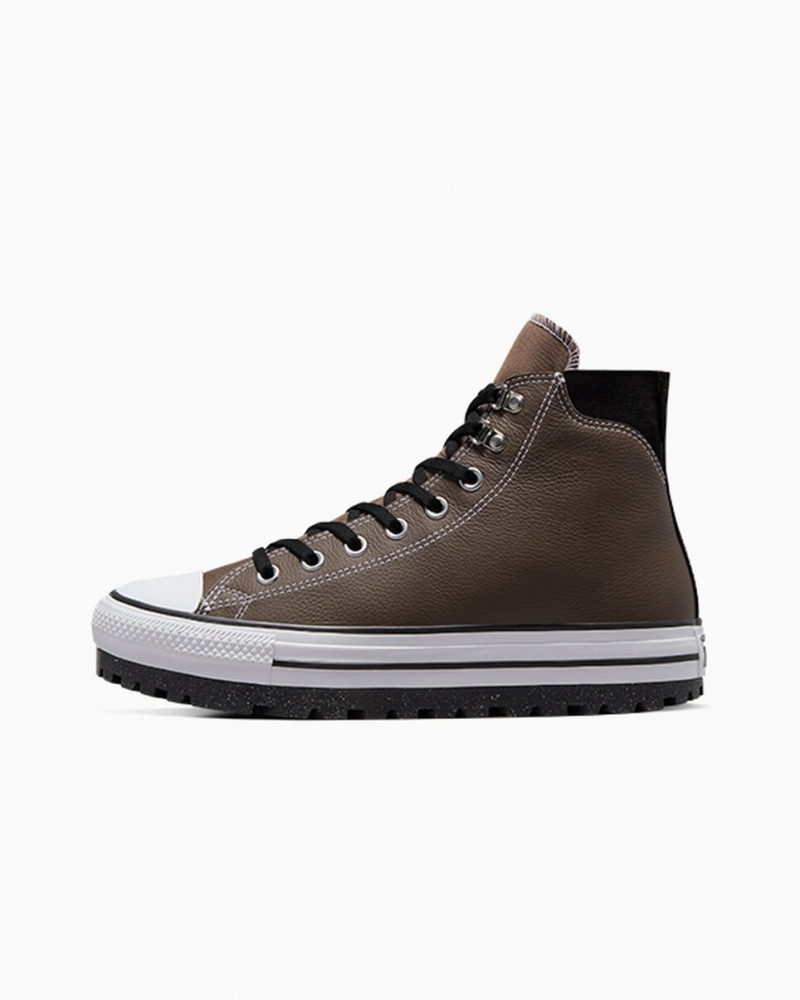 Converse Chuck Taylor All Star City Trek Nieprzemakalne Boot Czarne Białe | 268453-JUN