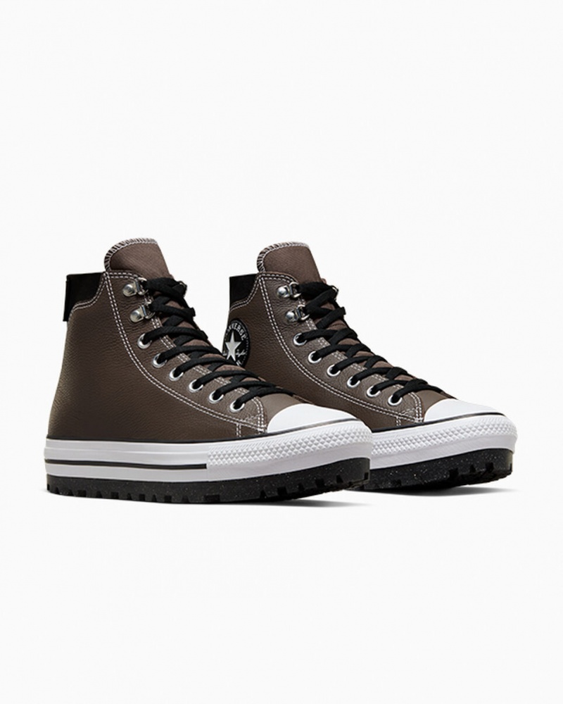 Converse Chuck Taylor All Star City Trek Nieprzemakalne Boot Czarne Białe | 268453-JUN