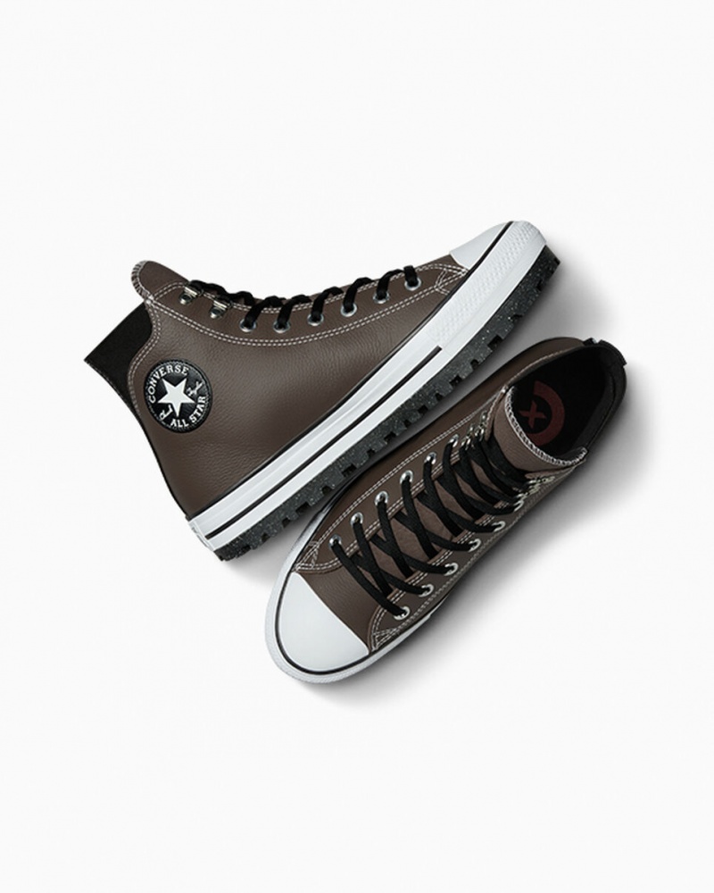 Converse Chuck Taylor All Star City Trek Nieprzemakalne Boot Czarne Białe | 268453-JUN