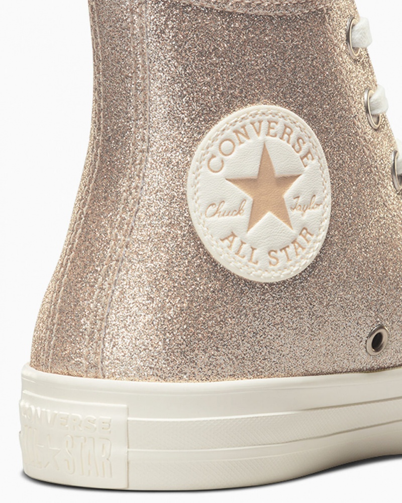 Converse Chuck Taylor All Star Glitter Głęboka Złote | 380925-DZN