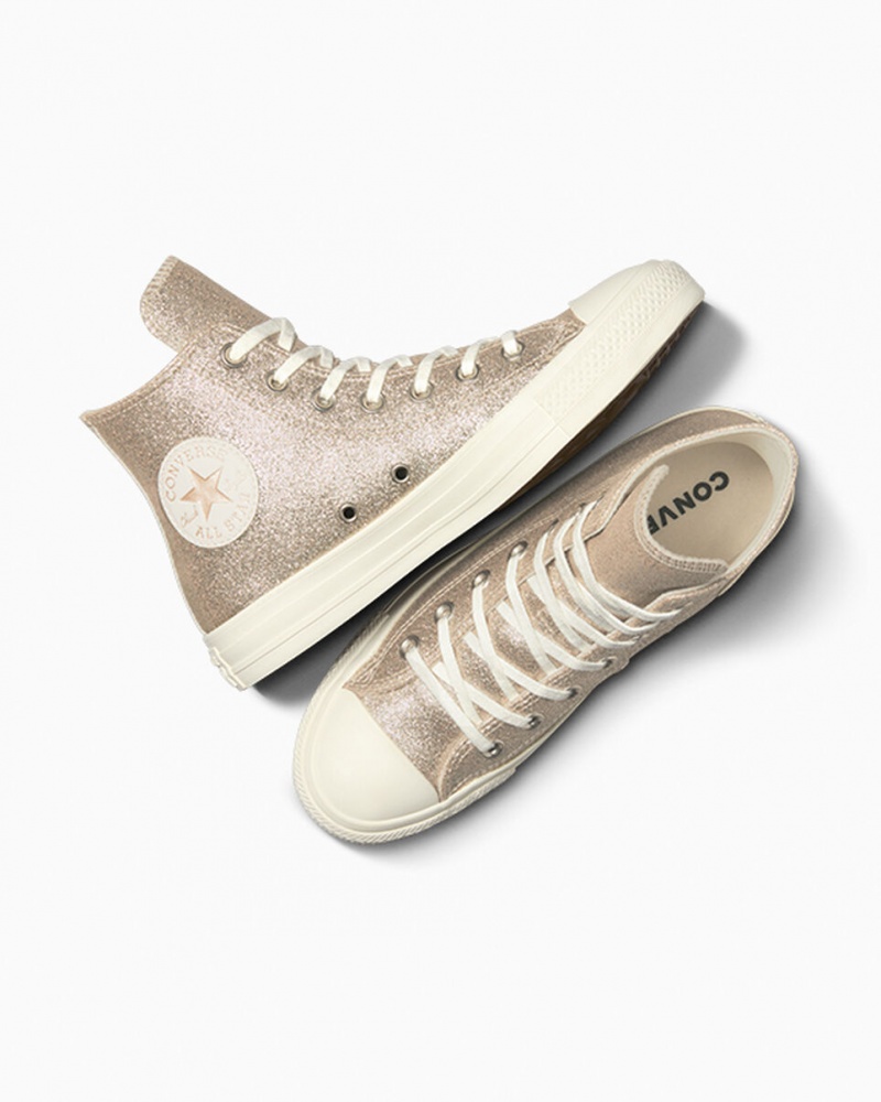 Converse Chuck Taylor All Star Glitter Głęboka Złote | 380925-DZN