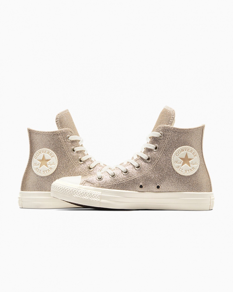 Converse Chuck Taylor All Star Glitter Głęboka Złote | 380925-DZN