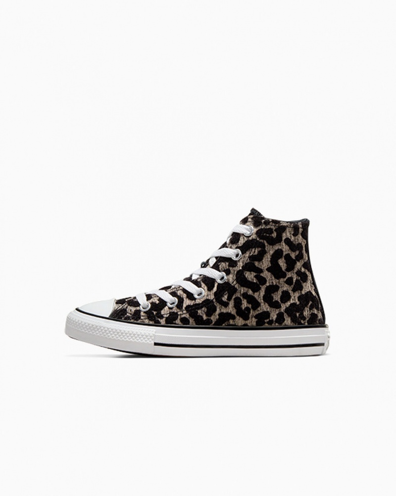 Converse Chuck Taylor All Star Leopard Głęboka Czarne Białe | 423561-WTJ