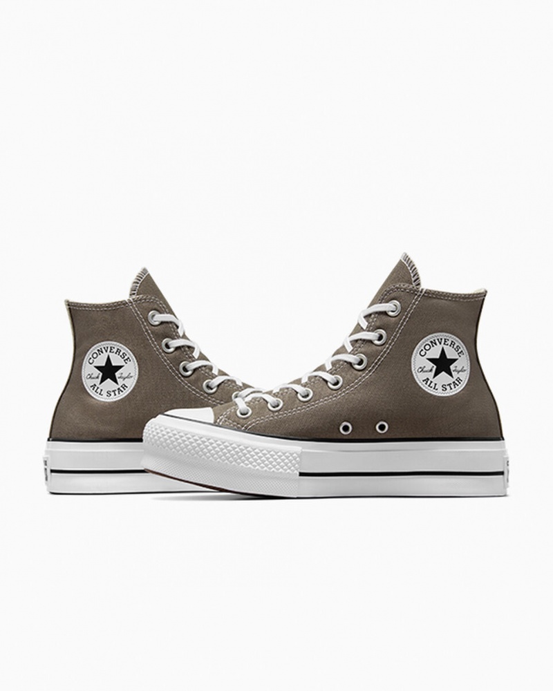 Converse Chuck Taylor All Star Lift Platformie Białe Czarne | 467902-QTJ