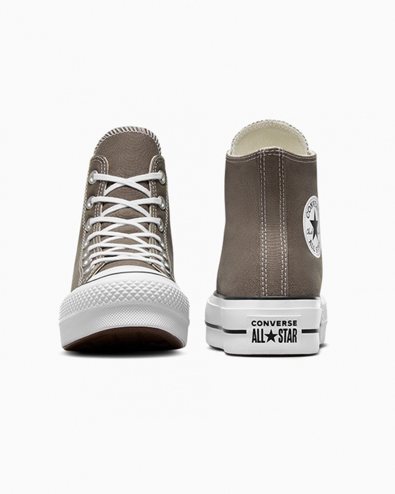 Converse Chuck Taylor All Star Lift Platformie Białe Czarne | 467902-QTJ