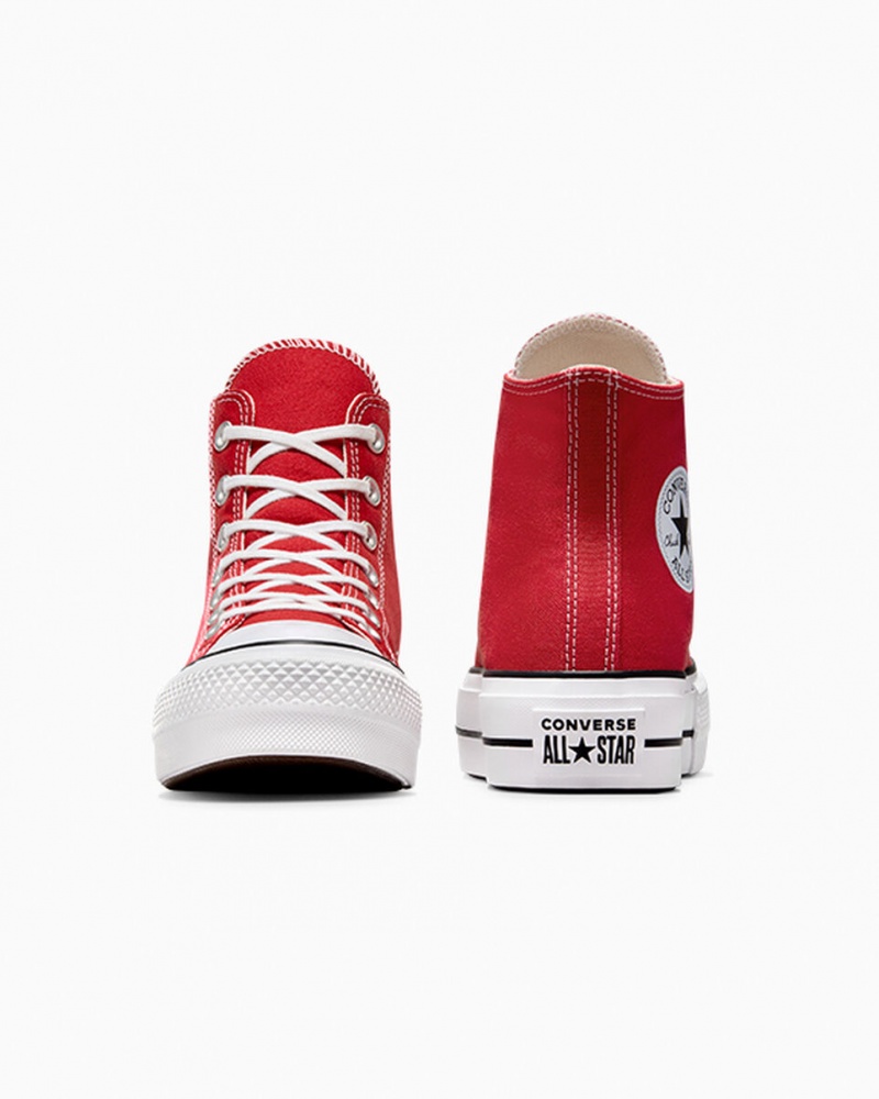 Converse Chuck Taylor All Star Lift Platformie Czerwone Białe Czarne | 306754-ZFQ