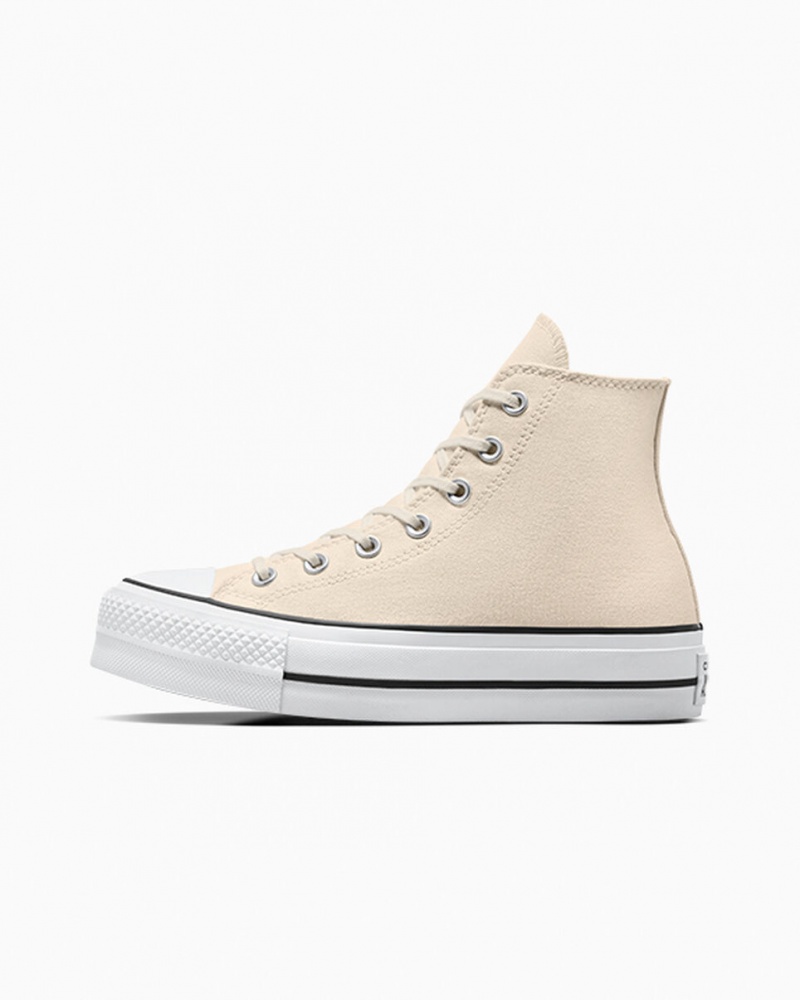 Converse Chuck Taylor All Star Lift Platformie Białe Czarne | 571246-WCO