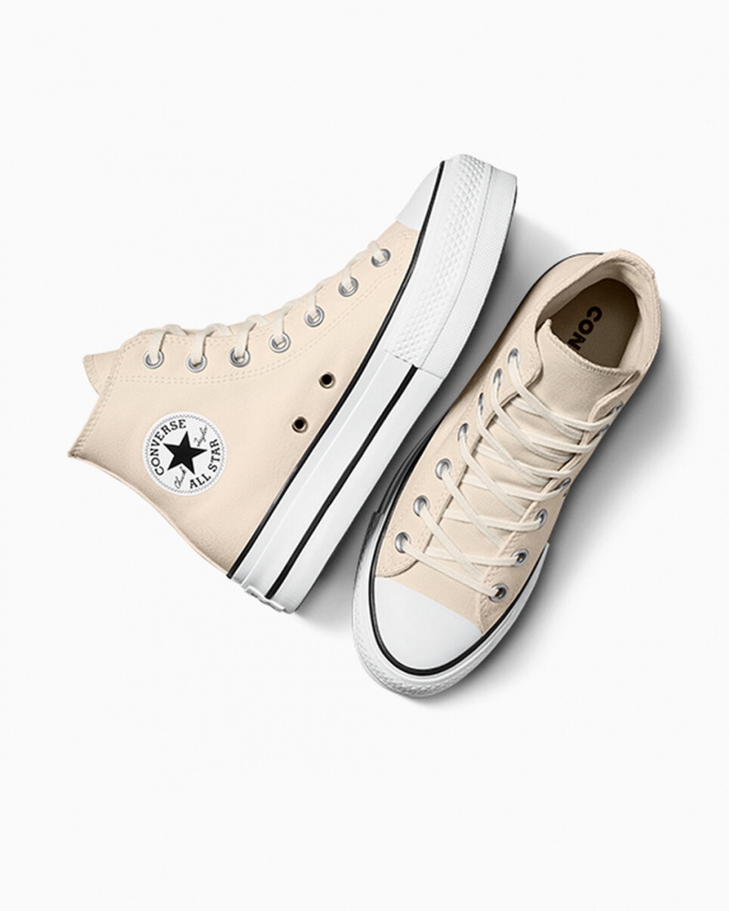 Converse Chuck Taylor All Star Lift Platformie Białe Czarne | 571246-WCO