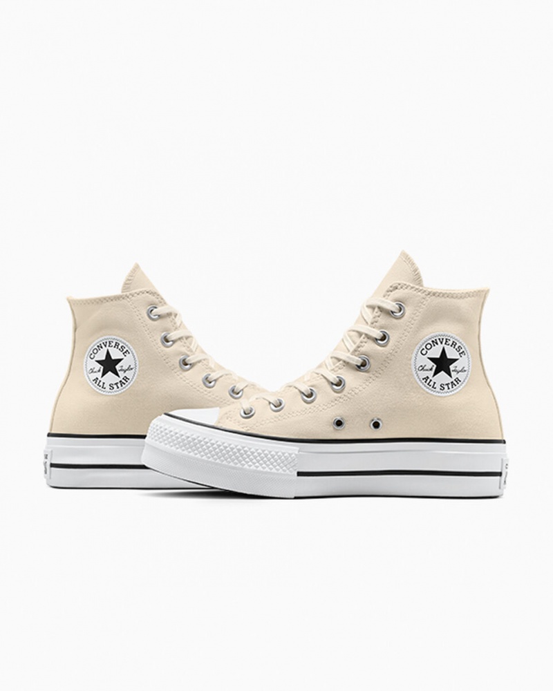 Converse Chuck Taylor All Star Lift Platformie Białe Czarne | 571246-WCO