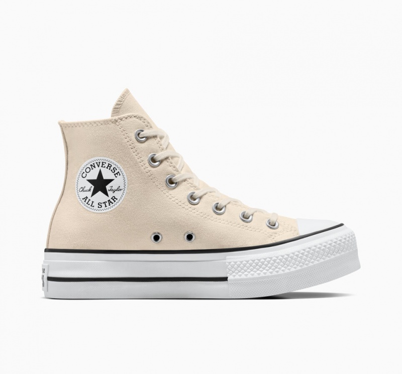 Converse Chuck Taylor All Star Lift Platformie Białe Czarne | 571246-WCO