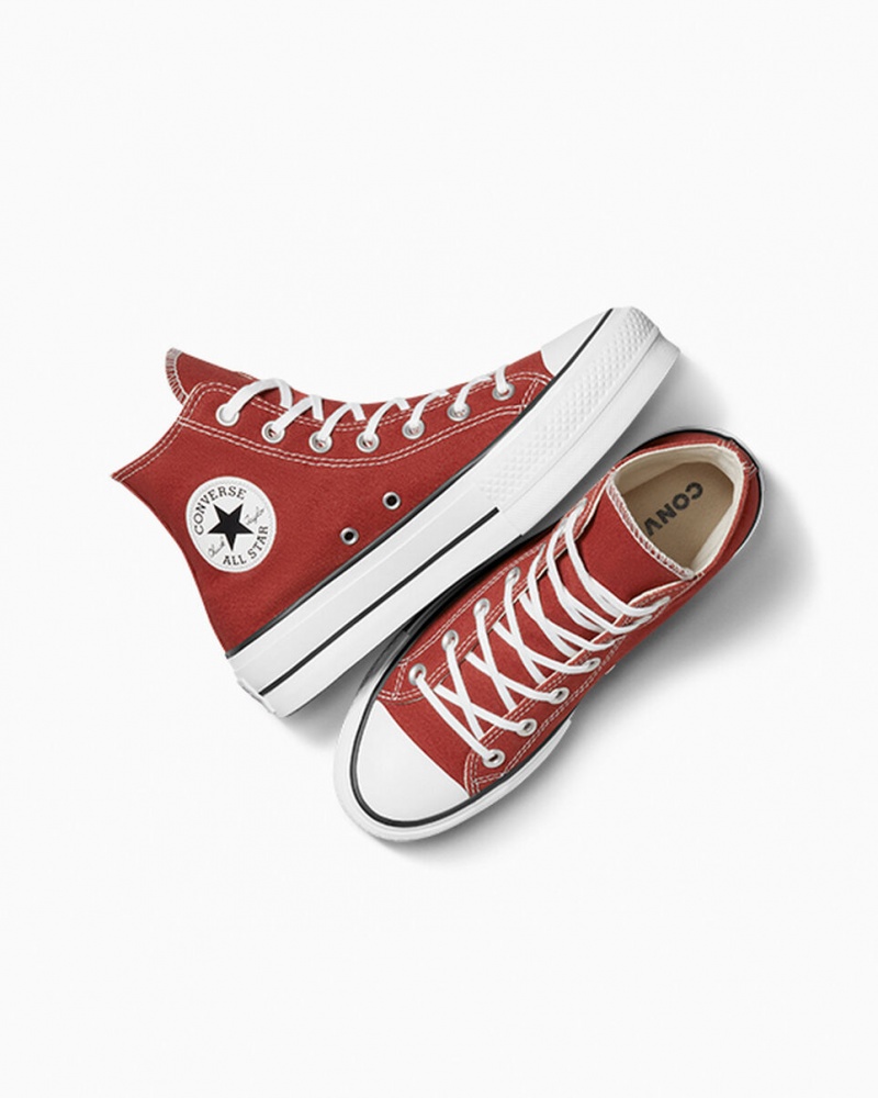 Converse Chuck Taylor All Star Lift Platformie Czerwone Białe Czarne | 867943-YZW