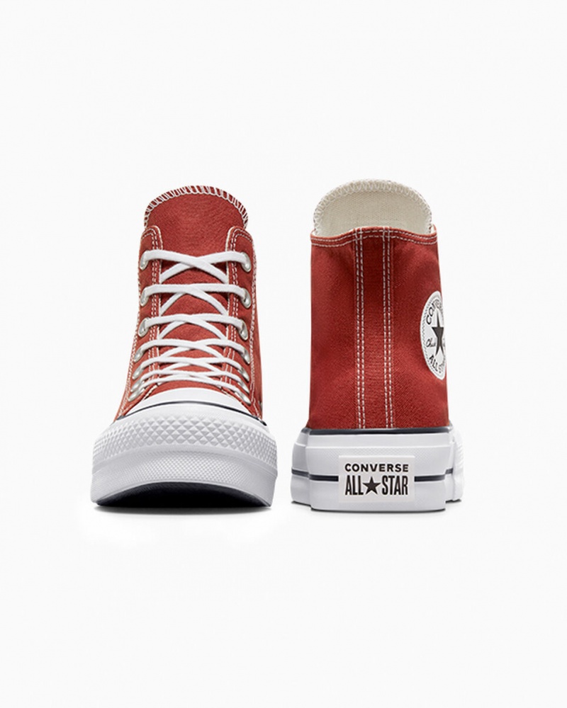 Converse Chuck Taylor All Star Lift Platformie Czerwone Białe Czarne | 867943-YZW