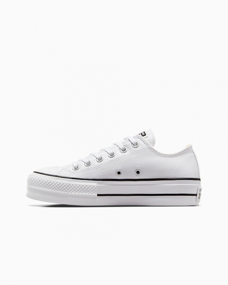 Converse Chuck Taylor All Star Lift Platformie Białe Czarne Białe | 210985-GTY