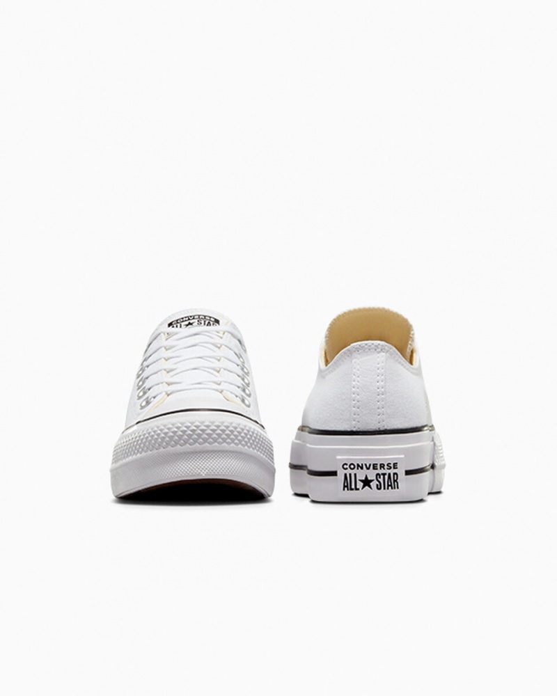 Converse Chuck Taylor All Star Lift Platformie Białe Czarne Białe | 210985-GTY