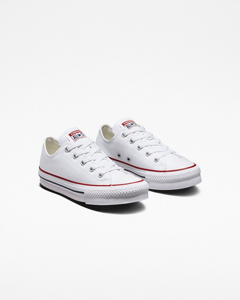 Converse Chuck Taylor All Star Lift Platformie Białe Granatowe | 250781-SML