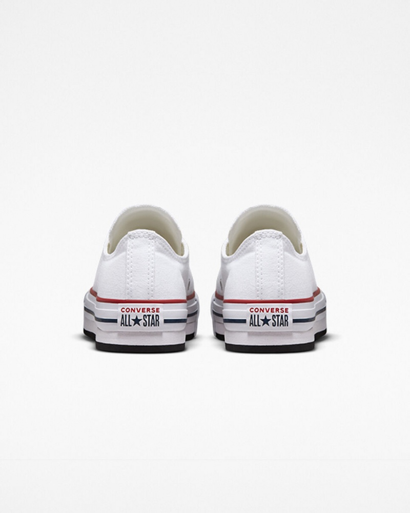 Converse Chuck Taylor All Star Lift Platformie Białe Granatowe | 250781-SML