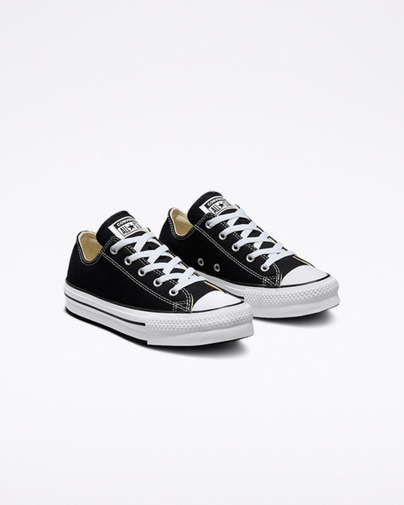 Converse Chuck Taylor All Star Lift Platformie Czarne Białe Czarne | 541793-PNJ